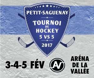 Tournoi de hockey 5 contre 5 à l'Aréna de la Vallée @ Aréna de LA Vallée à Petit-Saguenay | Petit-Saguenay | Québec | Canada