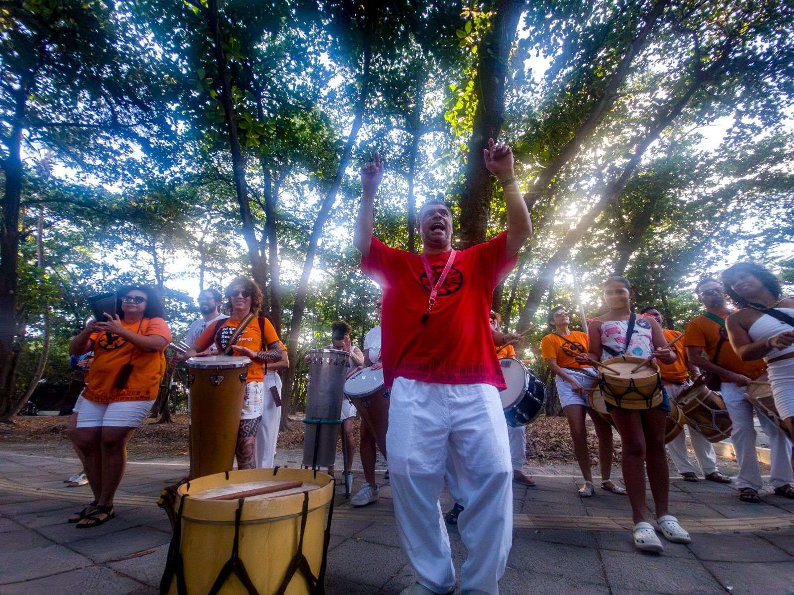Groupe de percussionistes brésiliens