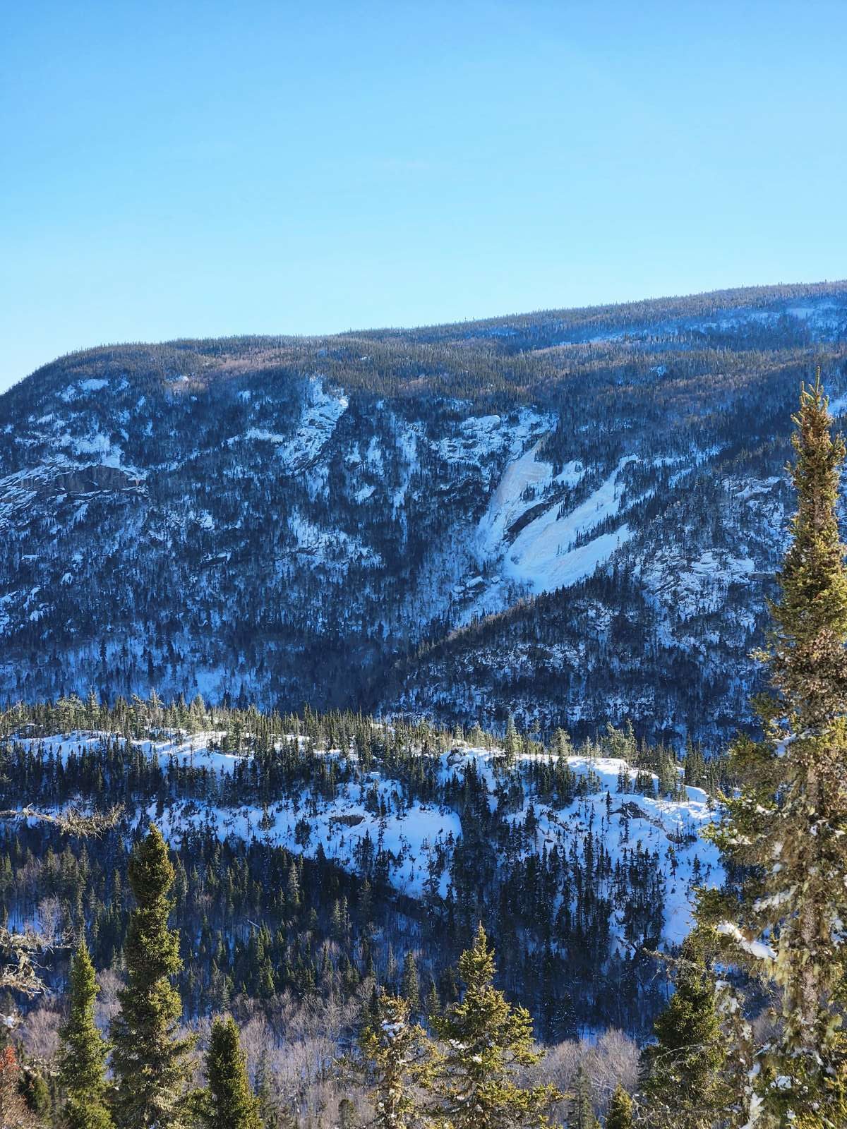 Du haut des falaises du lac Cardinal, es points de vues extraordinaires.